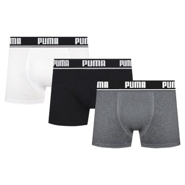 Imagem de Kit 3 Cuecas Boxer Puma Cotton Masculina