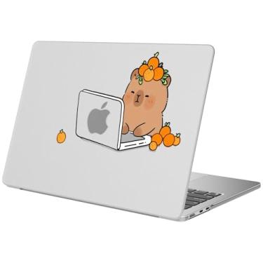 Imagem de BlHMCASE Compatível com MacBook Pro 33.0 cm capa M2 2025, 2024-2016 A2338 M1 A2251 A2289 A2159 A1989 A1708 A1706, capa protetora fofa Kawaii Capybara rígida para Mac Pro 13