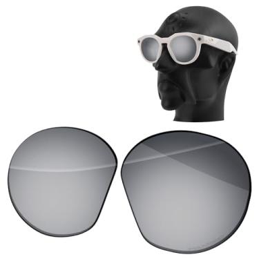 Imagem de Ensky Lentes de reposição HardyShield compatíveis com óculos de sol inteligentes Oakley Meta HSTN OW8002 de 51 mm, Titânio espelhado, Meta HSTN