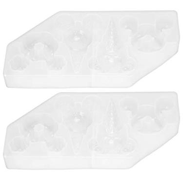 Imagem de Molde de silicone de desenho animado, forma de sorvete de rosquinha DIY molde de artesanato ornamentos para decoração de mesa para porta-copos tapetes de tigela decorações de mesa decorações de parede