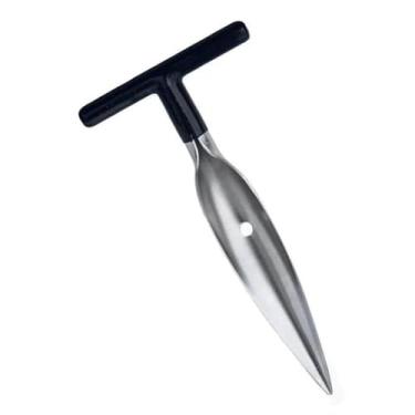 Imagem de Abridor De Coco Verde Profissional Em AçO Inox | Furador Manual Com Cabo Emborrachado | Resistente Para Coco Seco E Verde