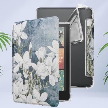 Imagem de Capa para Kindle Paperwhite 12ª Geração 2024 e Kindle Colorsoft Signature Edition, Capa protetora traseira de TPU macio transparente