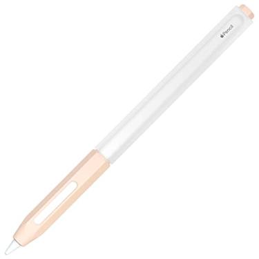 Imagem de Capa protetora de silicone macio para Apple Pencil 2ª geração – capa aderente, compatível com iPad Pro 11 e 12,9 polegadas, transparente e rosa