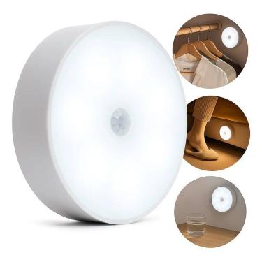 Imagem de 3X Luminária Lâmpada Led Recarregável Com Sensor De Presença