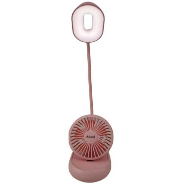 Imagem de Luminaria Ventilador Ajustavel Led 2 Em 1 Flexivel de Mesa