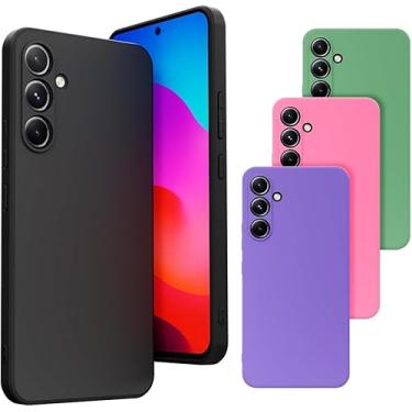 Imagem de Capa Capinha Case Compatível Samsung Galaxy A34 5G Silicone Veludo Premium [2ASHOP] (ROXO)