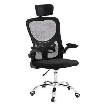 Imagem de Cadeira Presidente Ergonômica com Base em Aço Cromado e Pistão Classe 4 - Suporta 150kg - Encosto em Tela Mesh Respirável com Ajuste de Altura