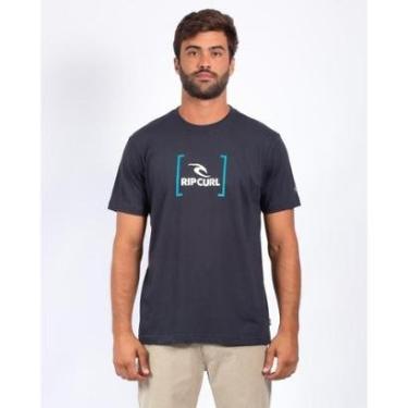 Imagem de CAMISETA RIP CURL NEW ICON 10M TEE - WASHED BLACK - G-Masculino