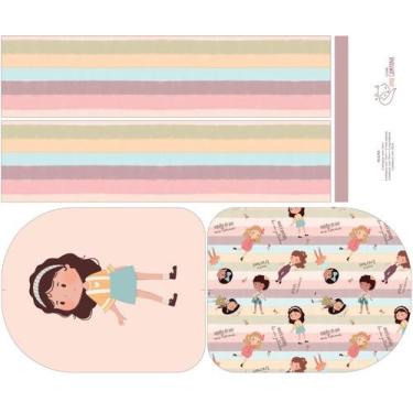 Imagem de Painel Mochila Média Menina Maya - Ana Campana Sintético Doll Estampad