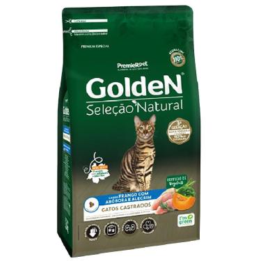 Imagem de Ração Golden Gatos Castrados Frango Abóbora 10,1Kg