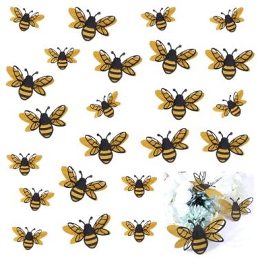 Imagem de Guduling 36pcs 3D Bee Sticker, Bee Cutouts, 2 Sizes Bees Decorations, for Honey Bees Party Wall Decor & Window Sticker Home Office Fridge Windows Decorations