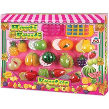 Imagem de Brincando De Casinha Crec Crec Hortifruti Frutas - Braskit