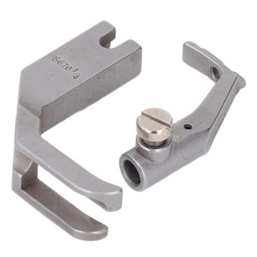 Imagem de SUNGOOYUE Conjunto de Calcador 1/4 de Aço Inoxidável Preciso para Drkopp 267 269 Acessórios de Máquina de Costura para sofá, 2 Peças S670 S671 1/4 Calcador