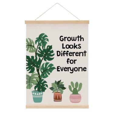 Imagem de Cabide inspirador para pôster, terapia decoração de escritório, mentalidade de crescimento, decoração de parede, presentes motivacionais, pôsteres educativos, arte de parede, faixa para pendurar na