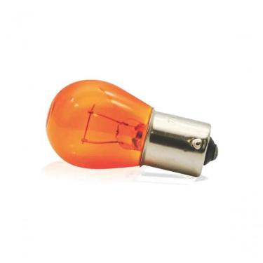 Imagem de Lampada Halogena Code Bau15s 12v 1 Polo Ambar Com 10