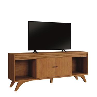 Imagem de Rack Madrid 2 Portas Detalhe Ripado - Mavaular Naturale