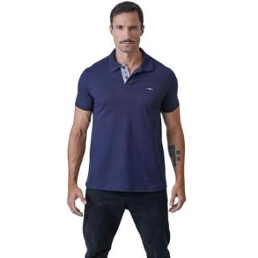 Imagem de Camisa Polo Masculina Básica Industrie Piquet no Estilo Tommy Bordado França-Masculino