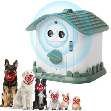 Imagem de Novos dispositivos de dissuasão de latidos de cães - Dispositivo ultrassônico antilatido para cães com 3 modos ajustáveis, latidos de alcance de 1,5 m, chega de latidos em ambientes internos e
