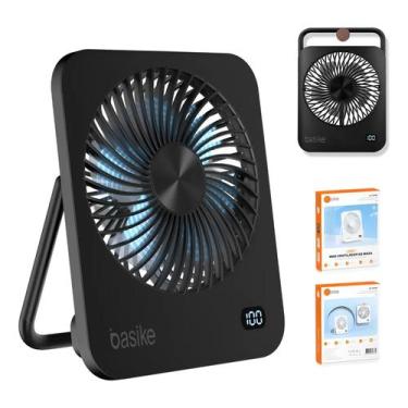 Imagem de Mini Ventilador De Mesa Silencioso 2000mah Cílios Maquiagem - Basike