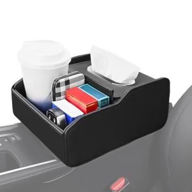 Imagem de Suporte de copo para console central – Organizador automático do banco dianteiro, copo multiuso para bebidas e porta-lenços para carro, console central, organização, caminhonete, acessórios de cabine