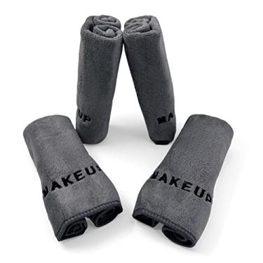 Imagem de Panos removedores de maquiagem de microfibra ultramacia Crafty Cloth | Pano higiênico para maquiagem | Panos de rosto de microfibra | Pacote com 4 toalhas de rosto 30 x 30 cm para maciez