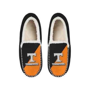 Imagem de FOCO Chinelo mocassim unissex unissex licenciado oficialmente com logotipo colorido block, forro sherpa, Tennessee Volunteers, 13-14 Women/11-12 Men