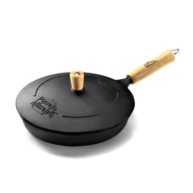 Imagem de Frigideira Tradição Ferro Cabo Madeira Panelamineira Tf 22cm