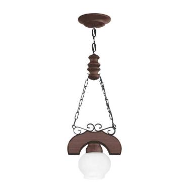 Imagem de Lustre Canga Envelhecido 1 Lâmpada 401E - Luminárias Müller