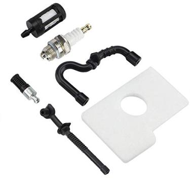 Imagem de Generic 100% Novo Filtro de óleo Combustível de Ar e Kit de Vela de Ignição Durável para Peças de Reposição de Motosserra 017 018 MS170 MS180 para Pesca e Aquicultura