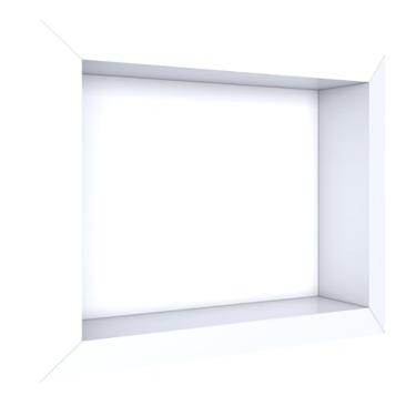 Imagem de Nicho em Porcelanato Branco Liso - Cozimax