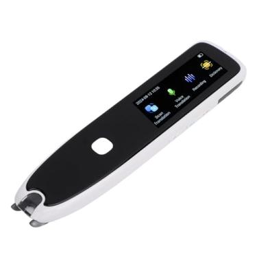 Imagem de Cryfokt Caneta de Tradução Digital Tradutor Multifuncional de Aprendizagem de Idiomas para Leitura de Livros, Livros Didáticos e Jornais Com Mais de 240 Dicionários para Estudantes e Viajantes Branco