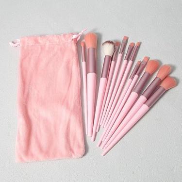 Imagem de Pincéis de maquiagem, ferramenta de contorno sortidos, base em pó, detalhador, caneta, blush, escultor, corretivo, kit de sombra, modelador de rosto, bronzeador, configuração de delineador