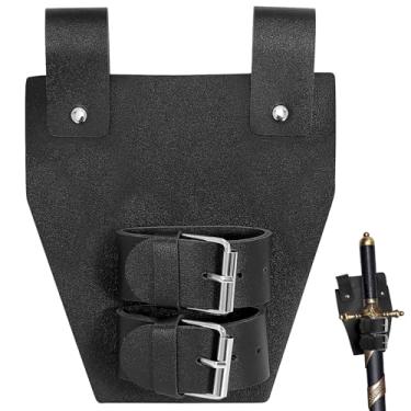 Imagem de SUOSDEY Coldre de couro medieval sapo espada cavaleiro cinto punhal Katana coldre para fantasias medievais pirata renascentista cosplay, 4 - Preto (apenas sapo), suit 2.05inch-2.84inch