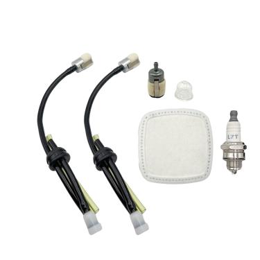 Imagem de Ulifebet Kit de linha de combustível de 2 peças com filtro de ar PB2520 vela de ignição compatível com Echo PB-2520 PB2520 kit de ajuste de soprador de folhas substitui A226002160