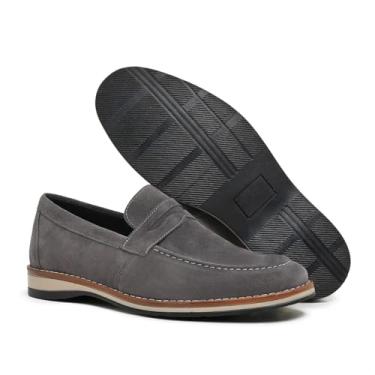 Imagem de Sapato Esporte Fino Masculino Casual Social Oxford Moderno Elegante em Camurça (Cinza, BR, Adulto, Numérico, 38)