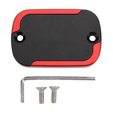 Imagem de Tampa vermelha do reservatório de fluido de freio para motocicleta, tampa do cilindro, liga de alumínio de substituição para ciclone rt3 daelim xq250 250cc