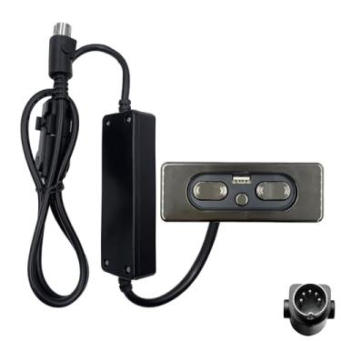 Imagem de Dlfeue Interruptor Mulin modelo MLSK77-A6 LSF de 5 botões e 5 pinos com substituição USB para poltrona reclinável elétrica para sofá elétrico