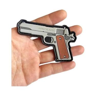 Imagem de Mini Patches De Borracha PVC 3D Para Mochila, Adesivos De Armas, Pisto