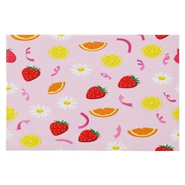 Imagem de Wassud Tapete de porta de frutas 61 x 89 cm, tapete de área lavável antiderrapante com suporte de borracha, tapete macio e macio para sala de estar, quarto, entrada, entrada