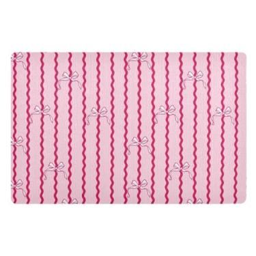 Imagem de Joisal Tapetes de entrada interna com laço para casa, tapete absorvente ao ar livre, tapete para porta da frente, decoração de varanda ao ar livre