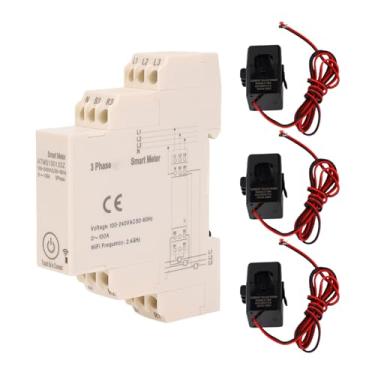 Imagem de FTVOGUE Medidor de Energia Trifásico Com Sensores 100A CT Dados Em Tempo Real Controle de APP para Home School Mall Factory Monitor de Energia Trifásico Funciona Com Tuya Smart Life