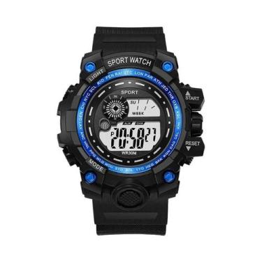 Imagem de Relógio Digital Esportivo Masculino À Prova D'Água Com LED, Estilo Mil