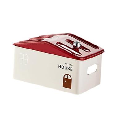 Imagem de IEUDNS Caixa organizadora para roteador, ocultador de régua de tomadas, suporte de cabos portátil e elegante para mesa, economizando espaço, ideal para, Camada única