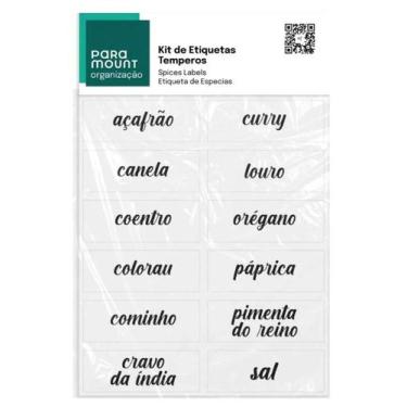 Imagem de Kit Etiquetas Temperos C/ 12 un. - PARAMOUNT