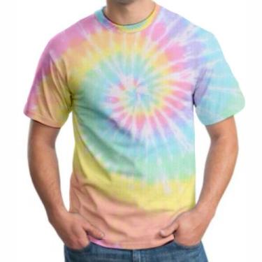 Imagem de Blusa Tie Dye Masculina Camiseta Roupas Verão Tai Dai Est1 - Alemark, 