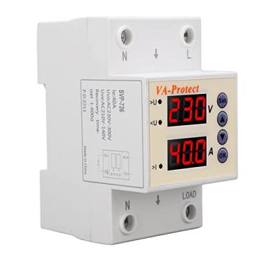 Imagem de Acouto Protetor de Sobretensão AC220V Com Display Digital e Auto-recuperação - Disjuntor Seguro 63A para Eletrodomésticos (40A)