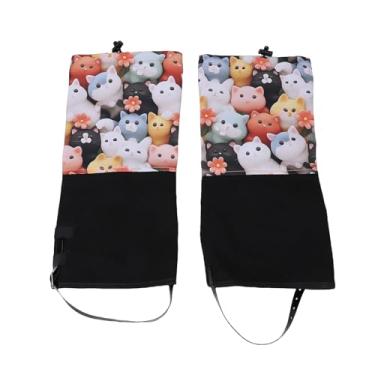 Imagem de Jectse Polainas de Neve Infantis, Capas de Pernas Oxford à Prova de Chuva para Meninos e Adolescentes Com Parte Superior Elástica Ajustável e Sola Antiderrapante Em TPU, para (Kaciu Gato Juvenil)