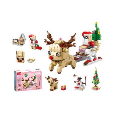 Imagem de Blocos De Montar De Vila Natalina, Brinquedo De Árvore, Tijolos De Enc