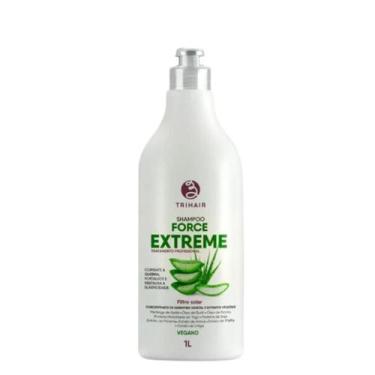 Imagem de Shampoo Profissional Vegano Força Extrema Lanox Trihair 1kg