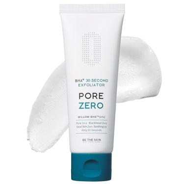 Imagem de BE THE SKIN Esfoliante BHA+ Pore Zero 30 segundos – Gel esfoliante facial apagador de poros com ácido salicílico, Aloe Vera – Remove pele morta e sebo – Pele transparente de vidro, cuidados com a pele
